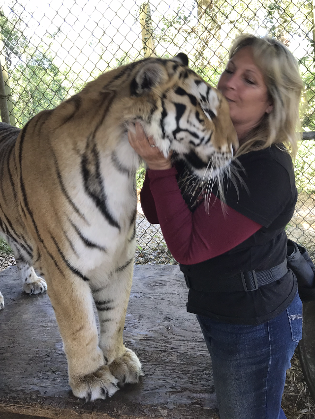 Christin With Tiger